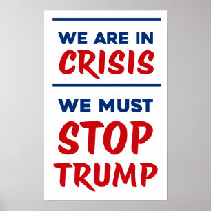 Poster CRISE Anti-Trump   RWB   Manifestation