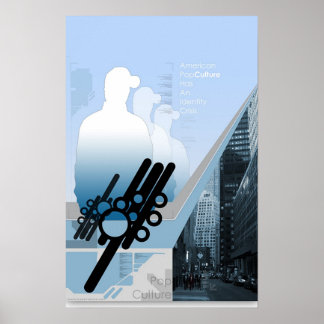Poster Crise identitaire de la culture pop américaine