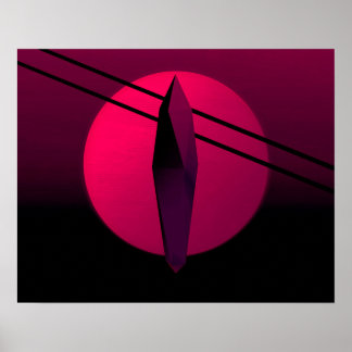 Poster Cristal foncé