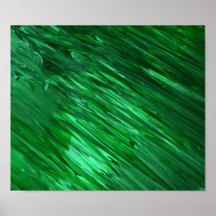 Poster Cristaux vertes
