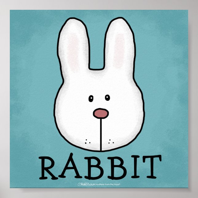 Poster Critère de bois-Meilleurs amis forestiers-Rabbit (Devant)