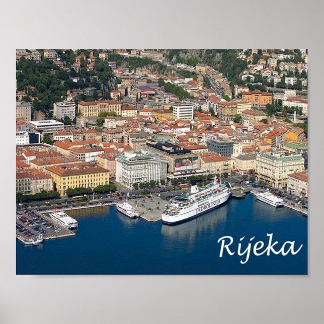 Poster Croatie - Rijeka - (Devant)