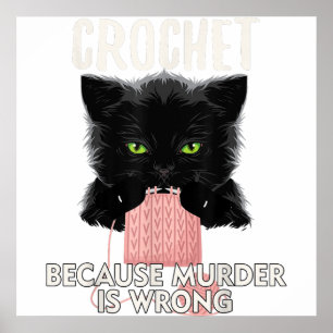 Poster crochet Because Murder is