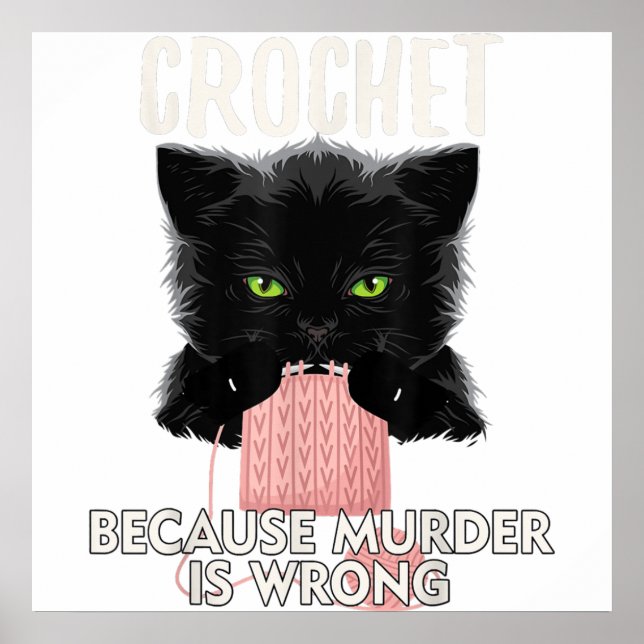 Poster crochet Because Murder is (Devant)