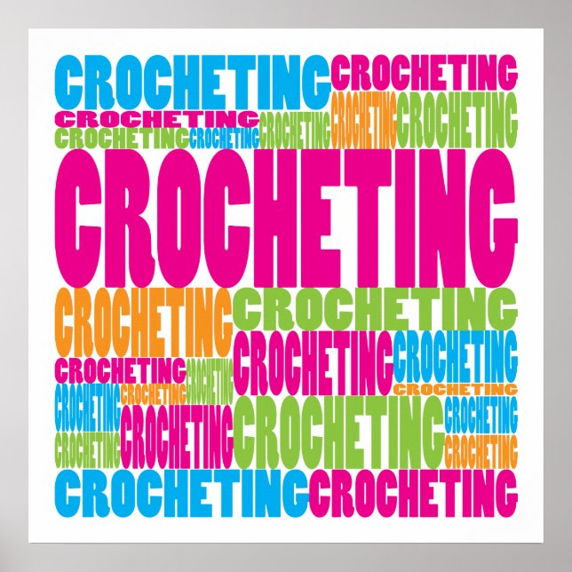 Poster Crochet coloré (Devant)