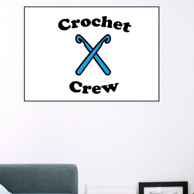 Poster Crochet Crew Hook drôle (Créateur téléchargé)