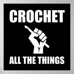 Poster Crochet Toutes Les Choses Drôle Crochet