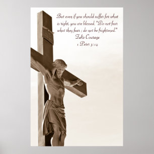 Poster Crocifixion de l'affiche de Jésus Christ