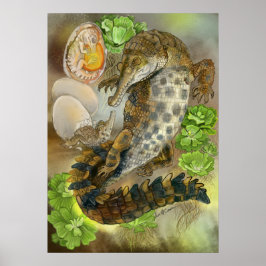 Poster Crocodile grossier