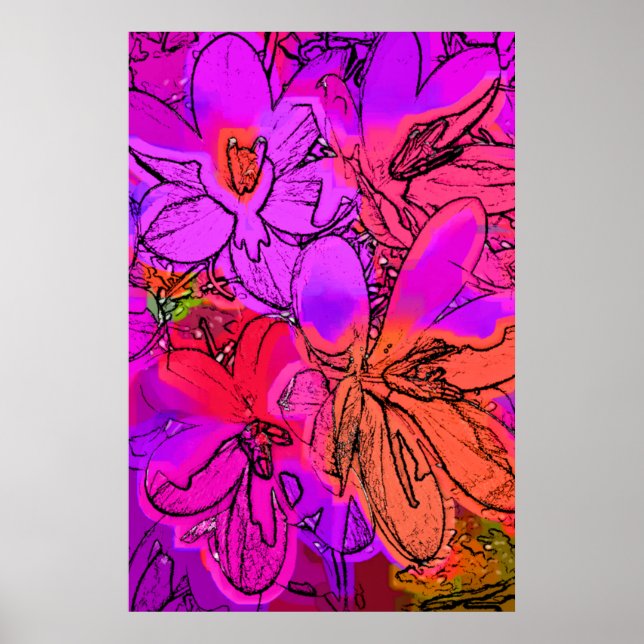 POSTER CROCUSES (Devant)