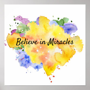 Poster Croire aux miracles