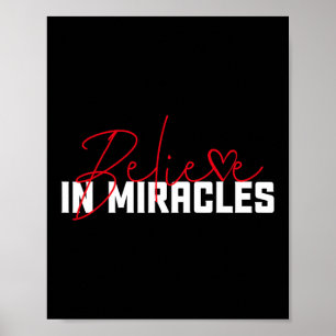 Poster Croire aux miracles. Sensibilisation au cancer du