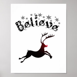 Poster Croire en Reindeer print