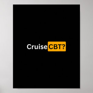 Poster Croisière Cbt - Y Croisière Cadeaux Bon Voyage 