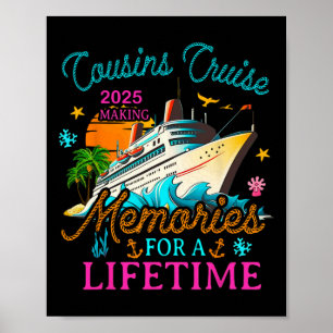Poster Croisière Cousin 2025 Faire Des Souvenirs Pour Une