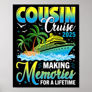 Poster Croisière Cousin 2025 Faire Des Souvenirs Pour Une