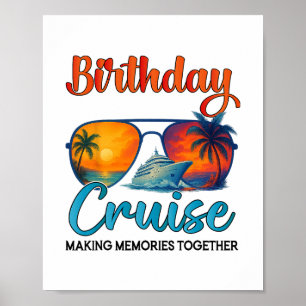 Poster Croisière d'anniversaire 2025 Famille Croisière d'