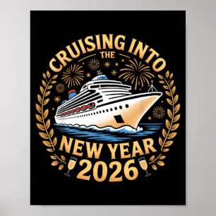 Poster Croisière dans la nouvelle année 2026 Bonne année