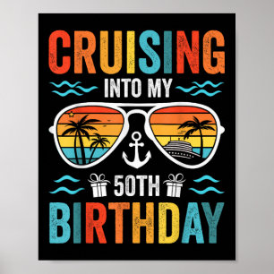 Poster Croisière dans mon 50e anniversaire croisière en f