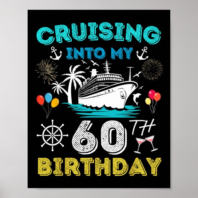 Poster Croisière Dans Mon 60e anniversaire Croisière 60 A (Devant)