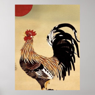 Poster Croisière de coq par Ito Jakuchu