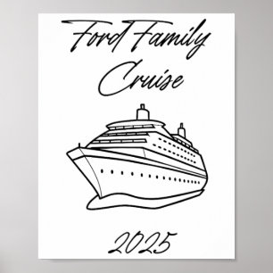 Poster Croisière de la famille Ford 2025 