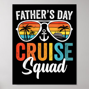 Poster Croisière de la fête des pères Équipage de croisiè
