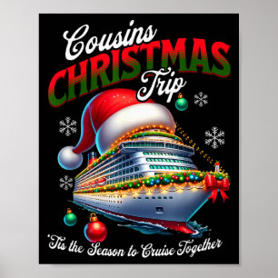 Poster Croisière de Noël Bateau Cousins Correspondants Vo