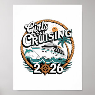 Poster Croisière de vacances 2026 pour filles en croisièr