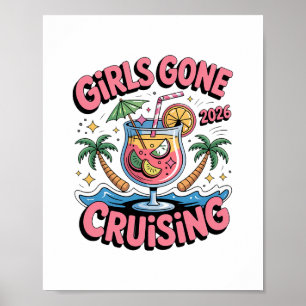 Poster Croisière de vacances 2026 pour filles en croisièr