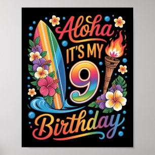 Poster Croisière de vacances tropicales Aloha à Hawaï pou