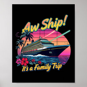 Poster Croisière de voyage en famille Aw Ship 2025 Croisi
