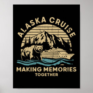 Poster Croisière en Alaska Créer des souvenirs ensemble