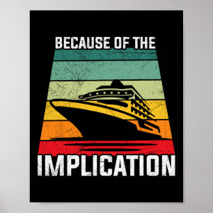Poster Croisière en bateau pour voyageur en raison de l'i