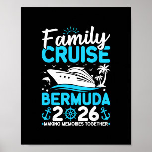 Poster Croisière en famille 2026 Bermudes Création de sou