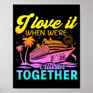 Poster Croisière en famille 2026 J'adore quand on fait un