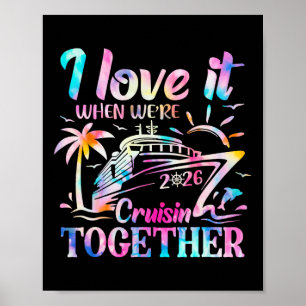 Poster Croisière en famille 2026 J'adore quand on fait un