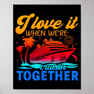 Poster Croisière en famille 2026 J'adore quand on fait un