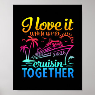 Poster Croisière en famille 2026 J'adore quand on fait un