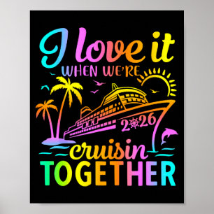 Poster Croisière en famille 2026 J'adore quand on fait un