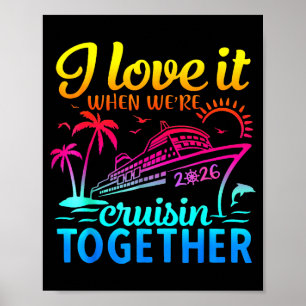 Poster Croisière en famille 2026 J'adore quand on fait un