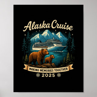 Poster Croisière Ensemble Alaska 2025 Famille Ami Alaska 