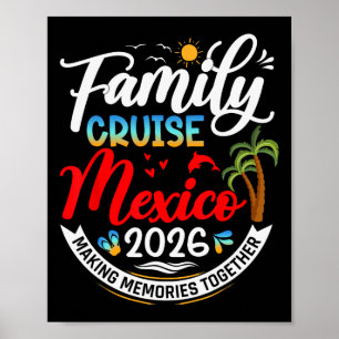 Poster Croisière familiale au Mexique 2026 Été Vacances a