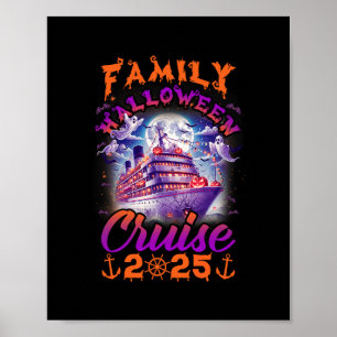 Poster Croisière familiale Halloween 2025 tenue de famill