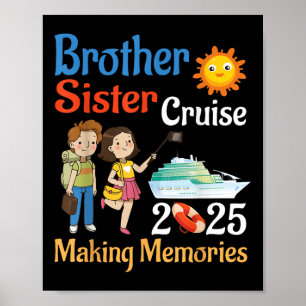 Poster Croisière Frère Et Soeur 2025 Pour Faire Des Mémoi