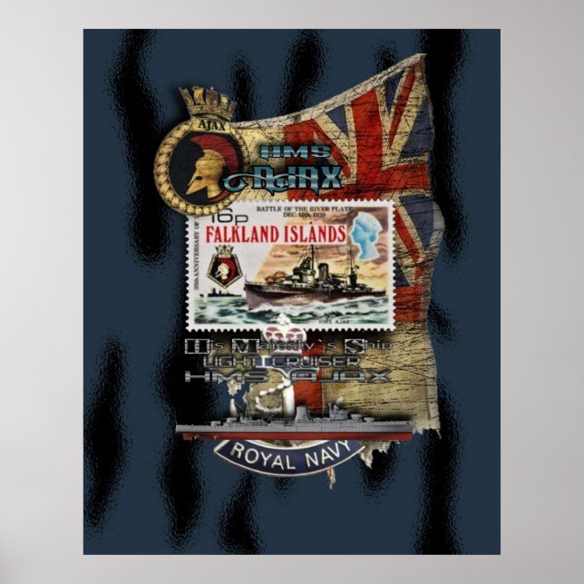 Poster Croisière HMS AJAX A (Devant)