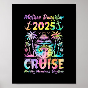 Poster Croisière mère fille 2025 Maman fille drôle