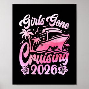 Poster Croisière pour femmes Girls Gone Cruising 2026