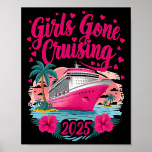 Poster Croisière pour filles 2025 Vacances en croisière p