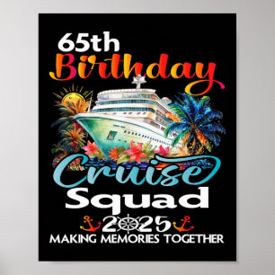Poster Croisière pour les 65 ans de l'équipe des amis de 